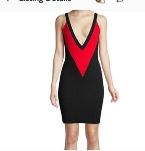 Victor Glemaud designer sleeveless red black dress NWT"S.